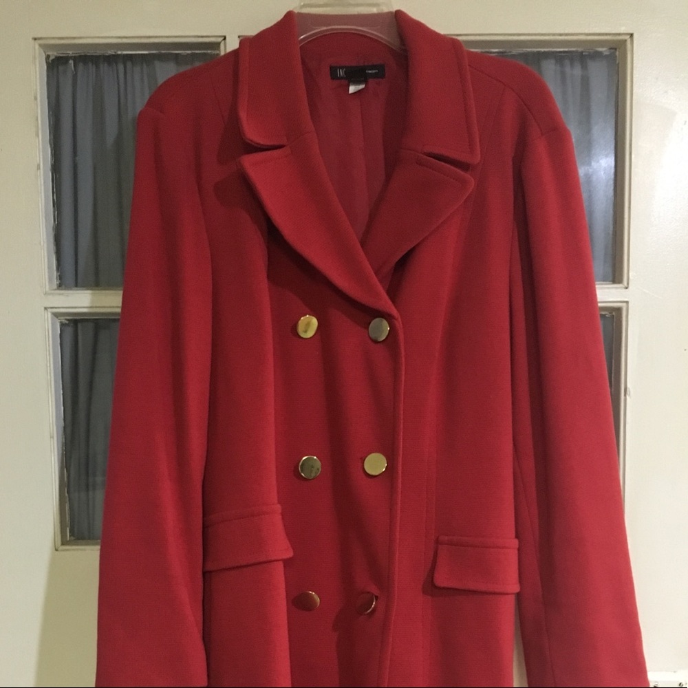 Inc. red coat size XL